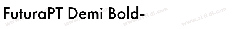 FuturaPT Demi Bold字体转换